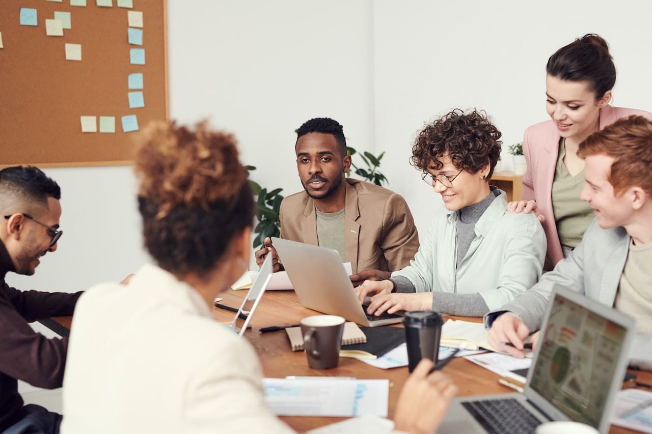 People in a meeting